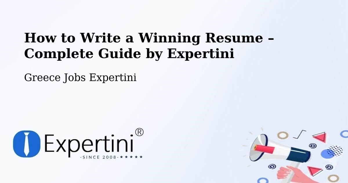 Resume Writing Guide for Job Seekers – Kos - Kos, Greece Jobs Expertini