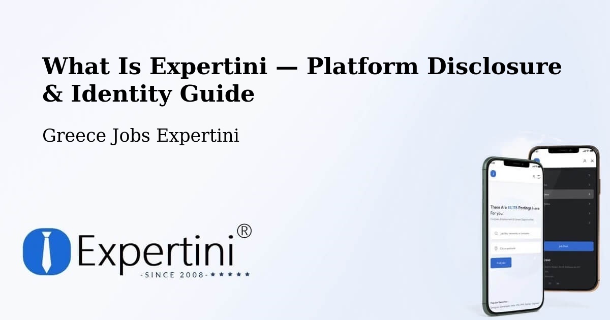 What Is Expertini — Platform Disclosure & Identity Guide – Kos